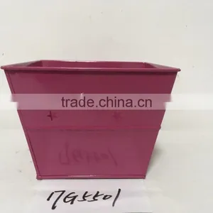 Wholesale New Sign Rectangle Home Garden Deco Shenzhen a Zinc Coated Wide Flower Pot thumbnail-2
