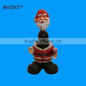 Funny Face Santas 2 Pieces Wine Bottle Holder thumbnail-1
