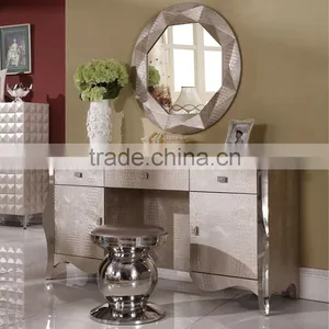 2016 New MDF Bedroom Dressing Mirror With Crocodile Skin PU thumbnail-1