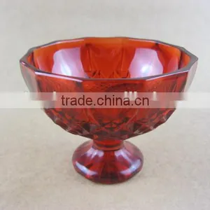 Purple Red Glass Bowl thumbnail-4