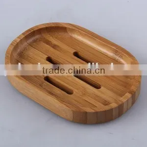 Oval Bamboo Soap Box thumbnail-1