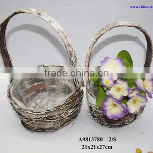 Christmas Birch Flower Basket thumbnail-1