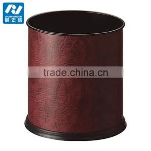 PU Covered Stainless Steel Hotel Garbage Can thumbnail-5