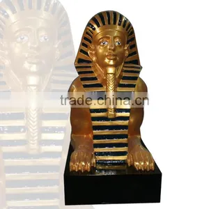 Large Outdoor Sculptures Fiberglass Pharaoh Sphinx Egyptian Statues for Sale thumbnail-2