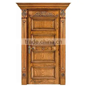 Luxury Handcarved Internal Single Door Made of Oak BF11-0512c thumbnail-1