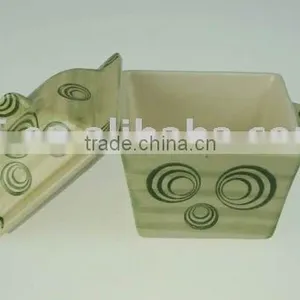 Stoneware Casserole Mini Square Shape thumbnail-1