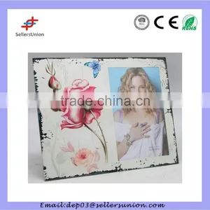 High Quality Big Flower Printed Decoration Picture Frame 4"x6" thumbnail-4
