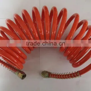 Jinrui Red pe Air Coil Hose With Coupler 12mm*8mm 15m High-pressure Resistance Used for Pneumatic Tools for Air Brake Hose thumbnail-6