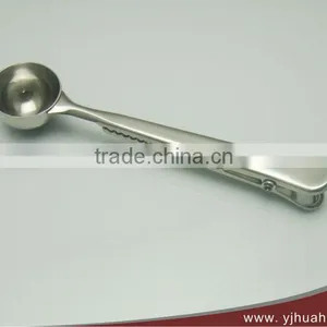 New Design Stainless Steel Coffee Measuring Spoon With Sealing Clip(HMT-23A) thumbnail-1