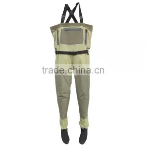 High Quality Waterproof Chest Fishing Wader Breathable Wader With Neoprene Sock thumbnail-1