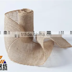 Natural Color 5'' Wide 10 Yards Long Rolled Burlap 24pcs per Carton thumbnail-1