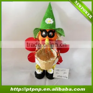 Harvest Scarecrow With Bamboo Pot for Autumn Decoration thumbnail-1