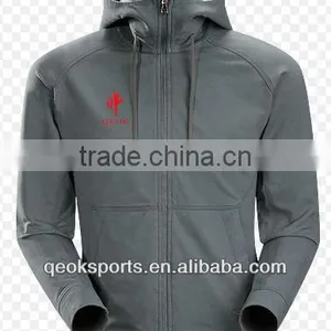 2014 Low MOQ Custom Fashion Grey Crewneck Sweatshirt With Pockets thumbnail-1