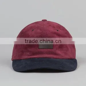 6 Panel Suede Baseball Cap Custom thumbnail-2