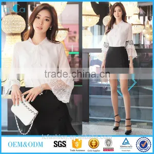 2017 Fashion 3/4 Sleeve Women Shirt thumbnail-1