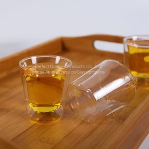 Mini Glass Cup for Coffee and Tea Kungfu Tea Cup Glass Wine Cup Wholesale Glass Cup for Resturant and Hotel thumbnail-1