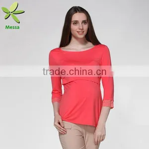 Factory Price New Design Lace Linen Blouse thumbnail-1