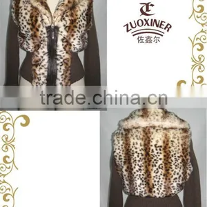 2012 Ladies New Printing Fur Jacket thumbnail-1