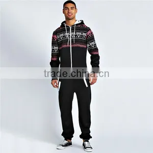PA0027A Diamond Printed Onesie Jumpsuit for Men thumbnail-1