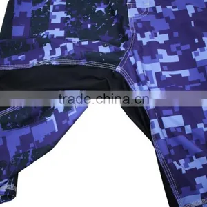 BLUE CAMO HIGH QUALITY FIGHT SHORTS FOR MEN MICROFIBER FABRIC thumbnail-6