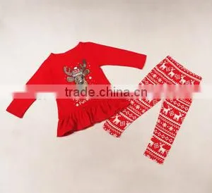 2015 New Winter Kid Girl Lovely Fallow Dear Long Sleeve Christmas Chidren Wear thumbnail-1