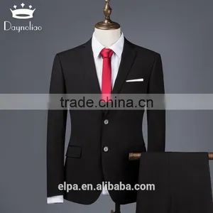 Daynoliao Black Offie Business Suits Intalia Style Suit for Men thumbnail-1
