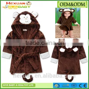 Baby Girls and Boys Bathrobe Fleece Robes for Kids thumbnail-6