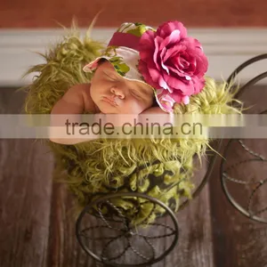 New Design Girl Sunhat Green And Pink Girl Floral Sunhat Girls Wear A-NP-KC905-403 thumbnail-2