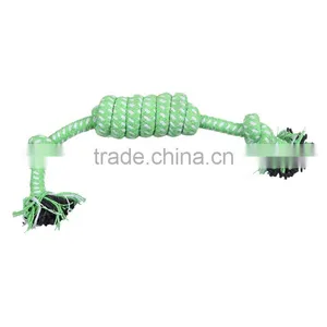 Cotton Pet Products Chew Molar Knot Toy Durable Green thumbnail-1
