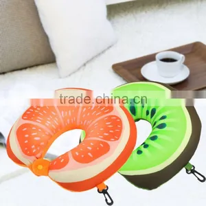 Soft U Shape Cushion Journey From Watermelon Kiwifruit Orange Fruit Cushions Tourism Neck AutoTravel Pillows thumbnail-1