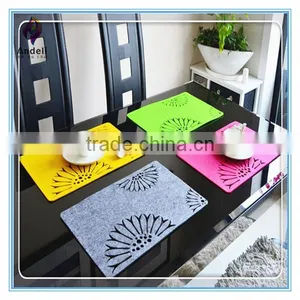 Gorgeous Colorful Patterned Rectangular Table Felt Placemat Tablemat thumbnail-1