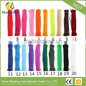 Hot Selling Double Color Chenille Stem Cure- Pipe Cleaners DIY Handicraft Creative Toys for Kids thumbnail-1