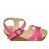 Wholesale Top Quality Comfortable PU Material Fucshia Ladies Wedge Sandals With 9cm Heels thumbnail-1
