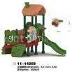 Outdoor Playground Facility Kids / Children Outdoor Plastic Playground Slide Equipment 6.9*3.6*3.5m thumbnail-1