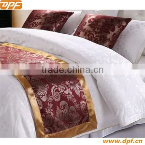 100% Chenille Jacquard Bed Runner for Hotel thumbnail-1