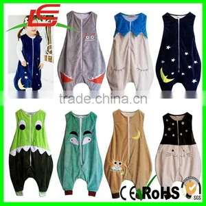 Flannel Infants Young Children Sleeveless Vest Cent Leg Sleeping Bag thumbnail-1