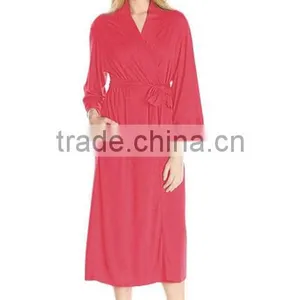 High Quality Modal Long Elegant Cotton Sap Bath Robe thumbnail-3