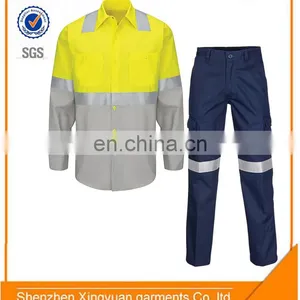 Hot Sale 100%Cotton Electrical Safety Work Suit With Reflective Strip thumbnail-1