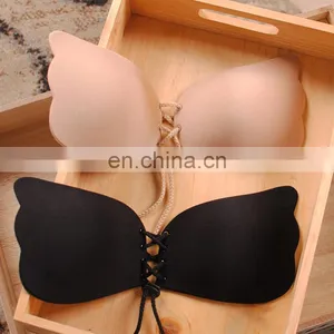 Silicone Invisible Push Up Strapless Wire Free Strap Front Wings thumbnail-1