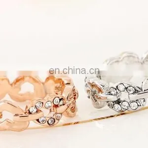 Elegant AAA CZ Diamond Heart Alloy Rings for Women Wedding Engagement Vintage Ring Zirconia Bijoux High Quality Alloy Ring thumbnail-4