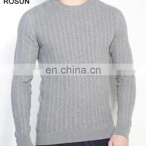 Best Design Long Sleeve t Shirt as Cotton Blended Fabric Knit Sweater Pullover Top of Unbranded Wholesale Mens Clothing thumbnail-1
