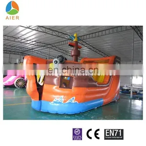New Pirate Ship Combo, Inflatable Pirate Funland, Outdoor Play Equipment For Sale thumbnail-1