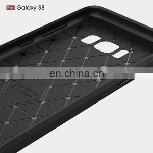 Carbon Fiber Pattern Soft TPU Back Cover Case for Samsung Galaxy S8 thumbnail-4