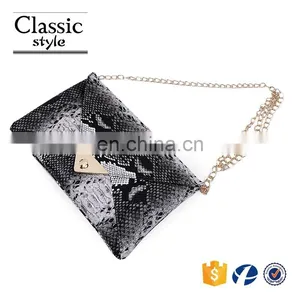 CR High Reputation Supplier Snake Skin Envelope Pattern Customized Top Quality Leather Bags Wholesale in Egypt thumbnail-2