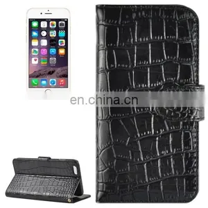 New Design Crocodile Texture Horizontal Flip Genuine Leather Case With Card Slots&Holder for IPhone 6 thumbnail-1