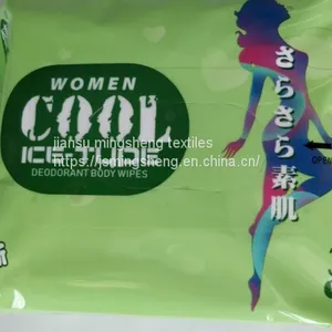 Customized Portable Ice Lady Fragrance Alcohol-free Deodorant Body Wipes thumbnail-3