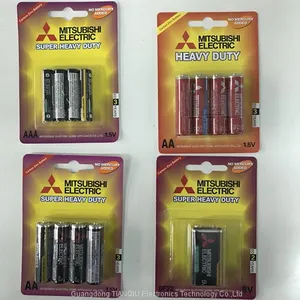 Mitsubishi AA Battery R6P Carbon Zinc Battery,remote Control Battery/ AAA Battery R03 Battery thumbnail-1