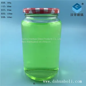 Wholesale 550ml Can Glass Bottle Manufacturer, Glass Pickle Bottle thumbnail-1