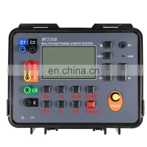 Digital Earth Resistance Tester Ground Resistance Meter Soil Resistivity Test thumbnail-1