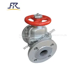 Fluorine Lining Diaphragm Valve Cast Steel Cast Iron Stainless Steel ANSI 150LB thumbnail-2